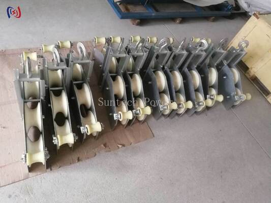 Βαρύ φορτίο τεσσάρων σχισμάτων συνδυασμένου μπλοκ με ονομαστικό φορτίο 10KN, ακτίνα κάμψης R570 και βάρος 23,5KG για υψηλό μηχανικό πλεονέκτημα ανύψωσης