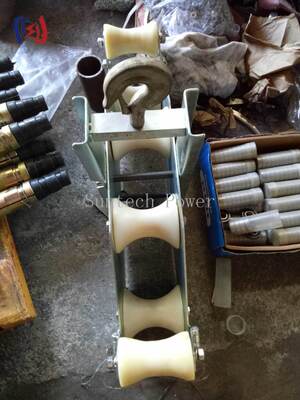 Βαρύ φορτίο τεσσάρων σχισμάτων συνδυασμένου μπλοκ με ονομαστικό φορτίο 10KN, ακτίνα κάμψης R570 και βάρος 23,5KG για υψηλό μηχανικό πλεονέκτημα ανύψωσης