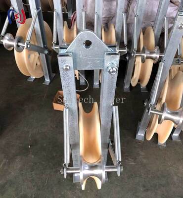 Επαγγελματικό μπλοκ συρρίκνωσης κυλίνδρων γείωσης με μη αγωγό σχεδιασμό για εγκατάσταση χωρίς ζημιές OPGW και διάμετρο 508 mm