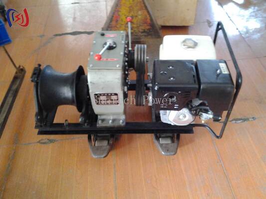 Professional 4.04-9.6KW Powered Winch for Heavy Duty Cable Pulling and Conductor Stringing in Power Line Work