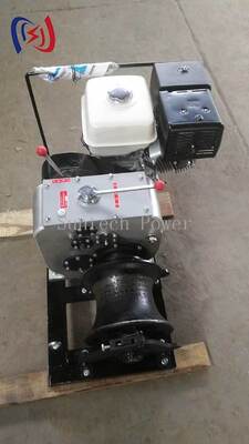 Professional 4.04-9.6KW Powered Winch for Heavy Duty Cable Pulling and Conductor Stringing in Power Line Work