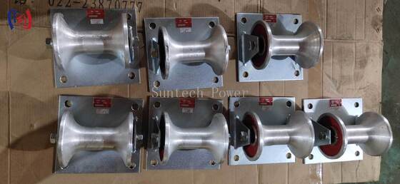 Επαγγελματικός Γερανός Γείωσης Καλωδίων με Ονομαστική Φορτίο 5KN και Τροχαλία από Χυτό Αλουμίνιο για Εγκατάσταση Υπόγειων Καλωδίων 150-160mm