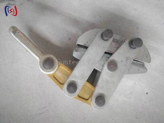 Αντι-στροφή ατσάλινο σχοινί Gripper Come Along Clamp 50-200KN για 11-30mm μετάδοσης γραμμή Stringing