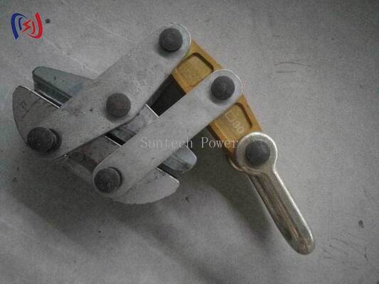 Αντι-στροφή ατσάλινο σχοινί Gripper Come Along Clamp 50-200KN για 11-30mm μετάδοσης γραμμή Stringing