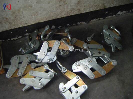Αντι-στροφή ατσάλινο σχοινί Gripper Come Along Clamp 50-200KN για 11-30mm μετάδοσης γραμμή Stringing