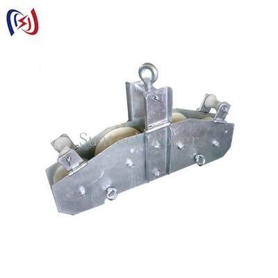 OPGW Stringing Block με ονομαστικό φορτίο 10KN R570 Radius Bend για την εγκατάσταση καλωδίου οπτικών ινών Τέσσερις μάζες συνδυασμένες