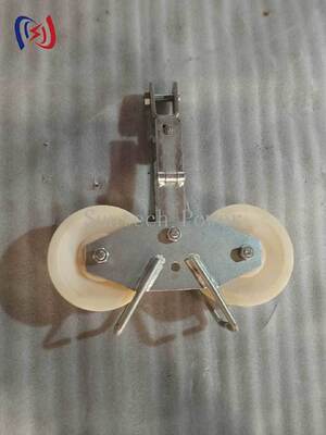 25KN Tandem Sheave Stringing Block για μεγάλους αγωγούς ACSR LGJ300-500 με σχεδιασμό Tandem Sheave