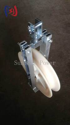 20-50KN OPGW Stringing Block με 660x110mm Nylon Sheave και Straight Through Design για εγκατάσταση καλωδίου οπτικών ινών
