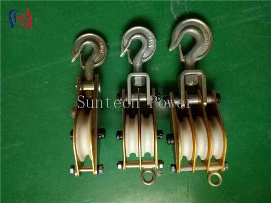 10-100KN Αλουμινίου κράμα ανυψώσεων Tackle με MC Nylon Sheave για ελαφρύ ανύψωση