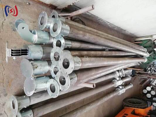 Σωληνωτός Γερανός Τύπου Α 120x7mm 6-13μ Μηχανήματα Ανέγερσης Πύργων με Αντιδιαβρωτική Επίστρωση