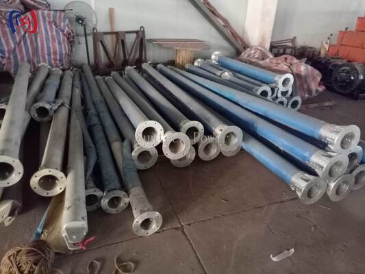Σωληνωτός Γερανός Τύπου Α 120x7mm 6-13μ Μηχανήματα Ανέγερσης Πύργων με Αντιδιαβρωτική Επίστρωση