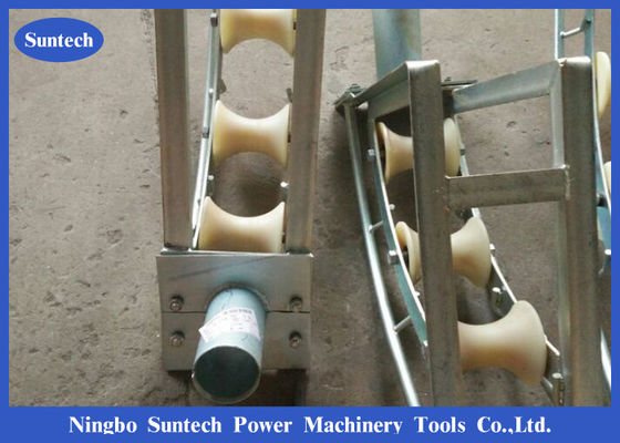 Νάυλον Sheaves 150mm τροχαλία τρεις κυλίνδρων καλωδίων SHL150C κύλινδρος οδηγών καλωδίων κυλίνδρων