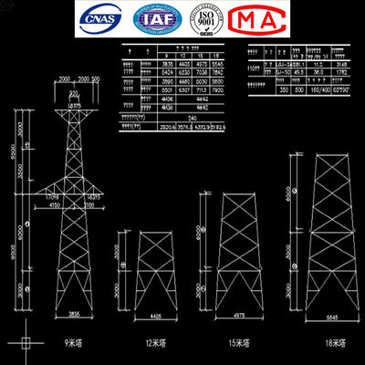 ηλεκτρικοί πύργοι υψηλής τάσης 10kv 60kv 132kv 230kv 380kv 400kv