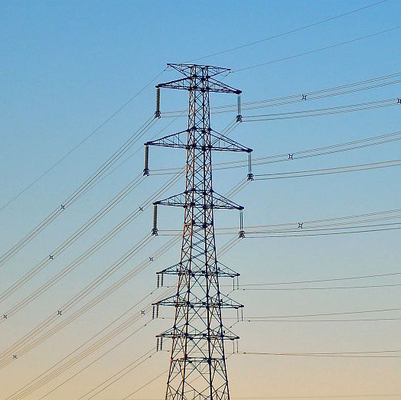 Διπλός πύργος γραμμών μετάδοσης κυκλωμάτων χάλυβα Q235B Q345B Q420