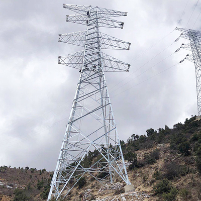 Πύργος χάλυβα γωνίας δικτυωτού πλέγματος Q355 Q255 ανοχής ισχυρού ανέμου