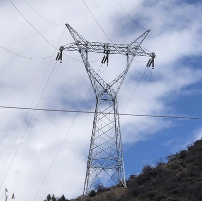 110kV 132kV γωνιακός χάλυβα πύργος γραμμών δικτυωτού πλέγματος υπερυψωμένος