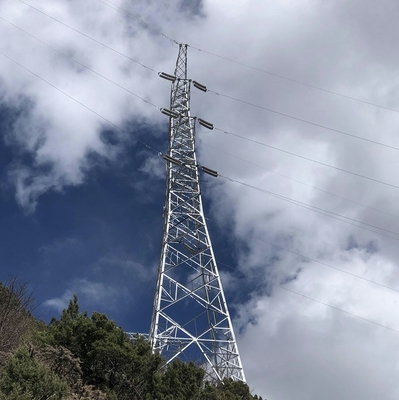 110 132kV 4 με πόδια γωνιακός πύργος μετάδοσης δικτυωτού πλέγματος χάλυβα