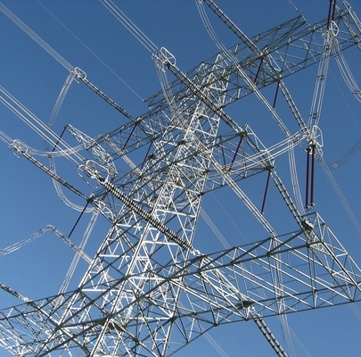 Γαλβανισμένος πύργος μετάδοσης χάλυβα 11KV 33KV 132KV 220KV γωνίας