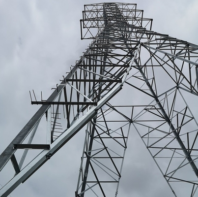Υπερυψωμένος χάλυβας Q235 Q345 Q420 γραμμών 132 KV πύργος