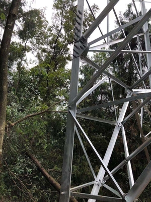 Pylon πύργος μετάδοσης χάλυβα γωνίας 110KV HDG