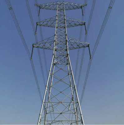 Γαλβανισμένος 500KV Q355 Q255 πύργος μετάδοσης χάλυβα καυτής εμβύθισης