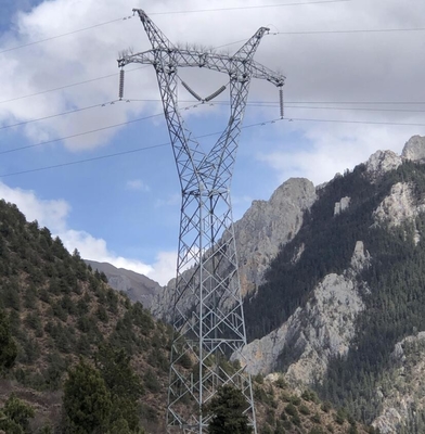 4 με πόδια γαλβανισμένος υψηλή τάση πύργος μετάδοσης δικτυωτού πλέγματος χάλυβα