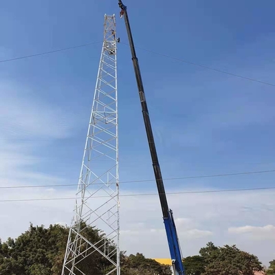 115KV γαλβανισμένος πύργος χάλυβα τηλεπικοινωνιών καυτής εμβύθισης