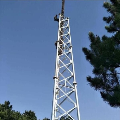 Μόνος πύργος τηλεπικοινωνιών υποστήριξης σωληνοειδής ύψος 15 - 60m για τη μετάδοση σημάτων