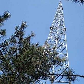 Χάλυβας 3 Q345 Q235 με πόδια αυτοφερόμενος σωληνοειδής πύργος κεραιών 4