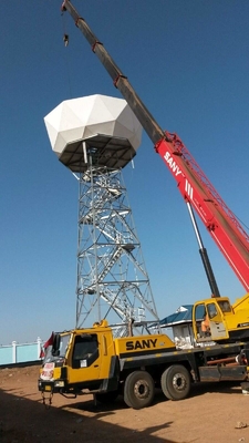 110KV ο πύργος τηλεπικοινωνιών κεραιών γαλβάνισε τη γωνιακή δομή ραντάρ χάλυβα