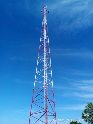 3 σωληνοειδές Q235 forTelecommunication πύργων μετάδοσης χάλυβα ποδιών