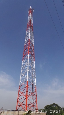 3 σωληνοειδές Q235 forTelecommunication πύργων μετάδοσης χάλυβα ποδιών